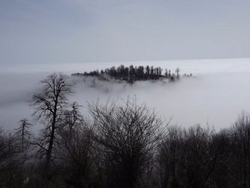 بر فراز ابرها در کوهستان های شفت