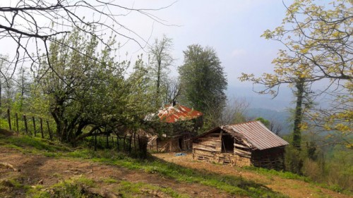 زیبایی های جاده قدیمی و متروکه گنجار به امام زاده اسحاق