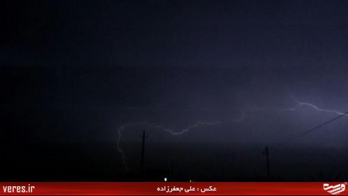 رعد و برق در شهرستان شفت