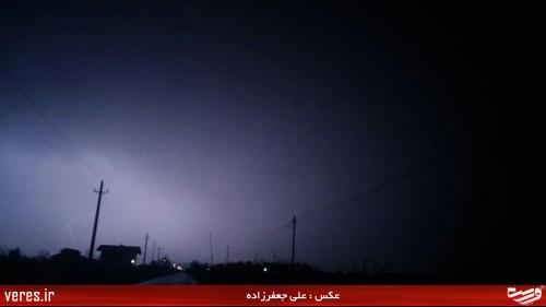رعد و برق در شهرستان شفت