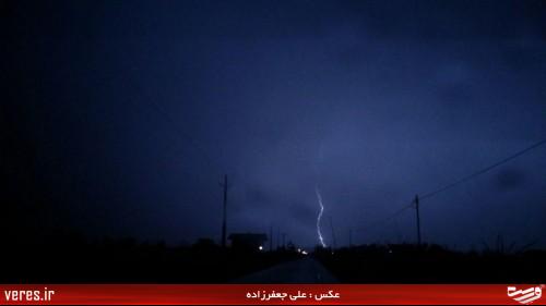 رعد و برق در شهرستان شفت