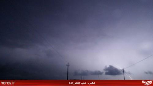 رعد و برق در شهرستان شفت