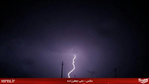 رعد و برق در شهرستان شفت