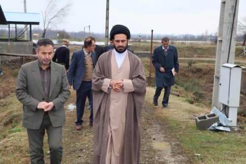 بازدید فرماندار شفت از مزرعه پرورش ماهیان خاویاری در گیلده