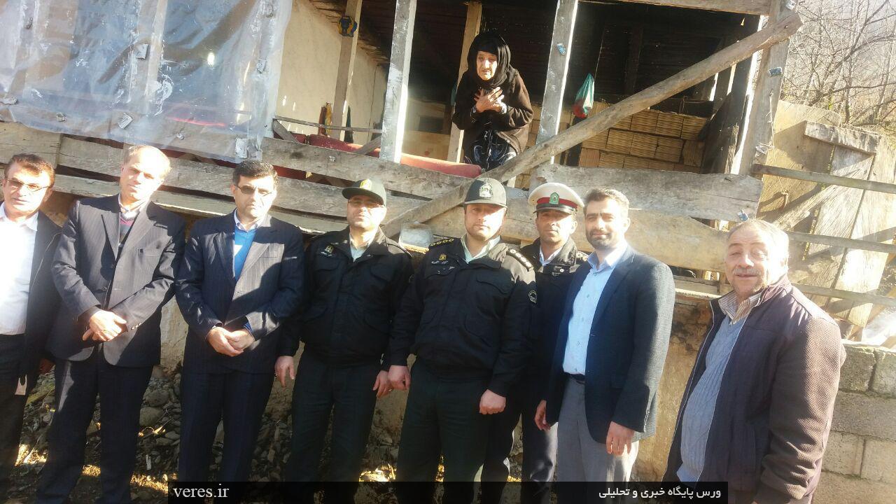 دیدار مسوولین شفت از مادر شهید زلفعلی گلپور