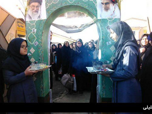 دانش آموزان دختر مدارس شفت به مناطق عملیاتی جنوب اعزام شدند