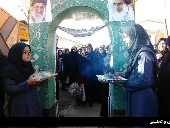 دانش آموزان دختر مدارس شفت به مناطق عملیاتی جنوب اعزام شدند