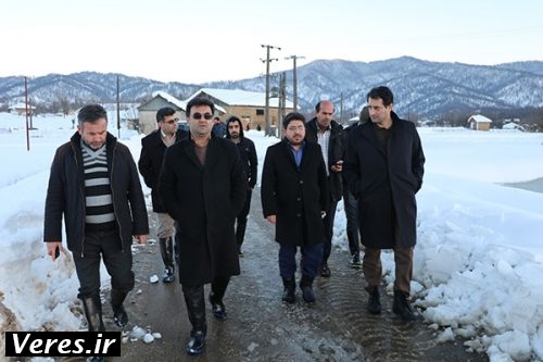 عملیات برفروبی در روستای مژدهه شهرستان شفت