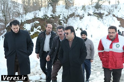 عملیات برفروبی در روستای مژدهه شهرستان شفت