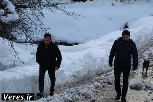 عملیات برفروبی در روستای مژدهه شهرستان شفت