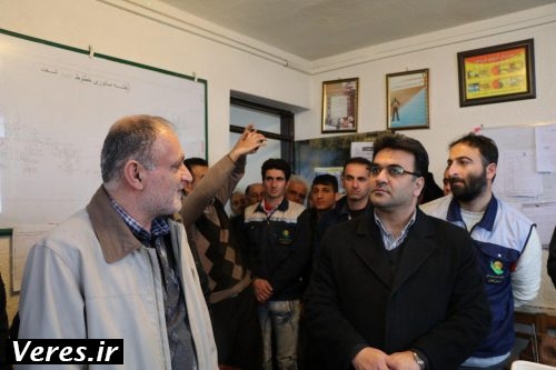 بازدید میدانی رییس ستاد بحران شفت از ادارات شهرستان