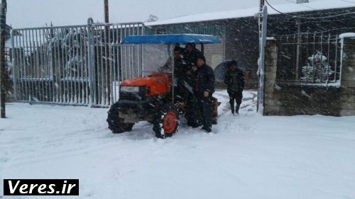 برف در برزوهندان شفت