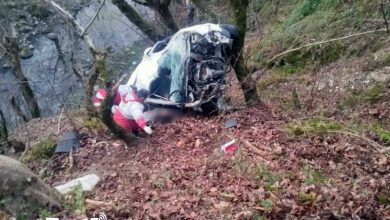 تصادف و سقوط مرگبار به دره