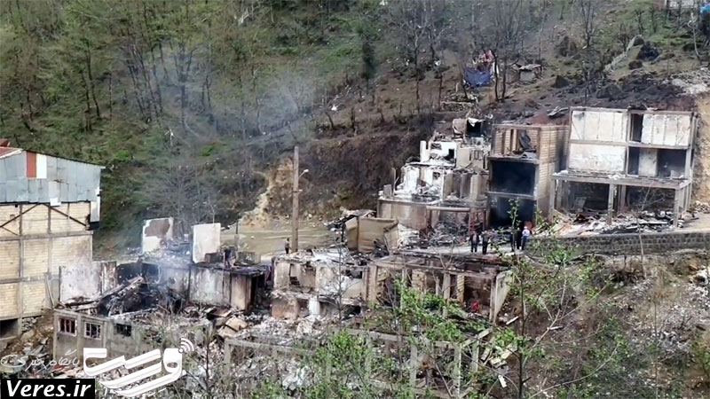 آتش سوزی امامزاده ابرهیم شفت - فروردین 1404