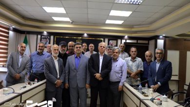 نمایی از سالن اجتماعات فرمانداری شفت پس از برگزاری نشست